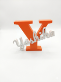 Monogram &amp; Script Nameplate Stand
